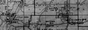 1940 Enumeration District Map - Scotts Lake